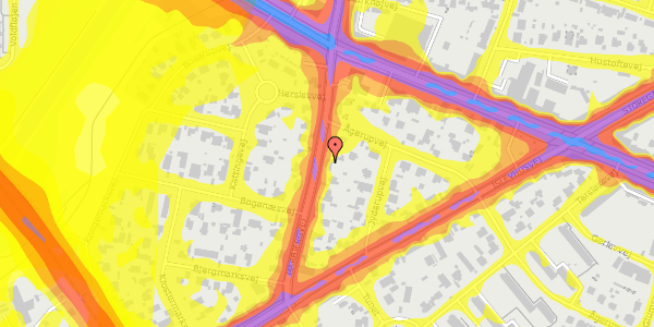 Trafikstøjkort på Marbjergvej 7, st. , 2700 Brønshøj