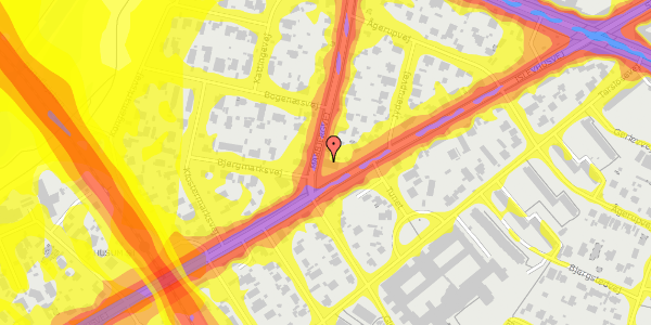 Trafikstøjkort på Marbjergvej 21, st. th, 2700 Brønshøj