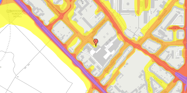 Trafikstøjkort på Meinungsgade 16, 3. tv, 2200 København N