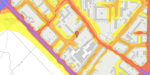 Trafikstøjkort på Meinungsgade 28, kl. tv, 2200 København N