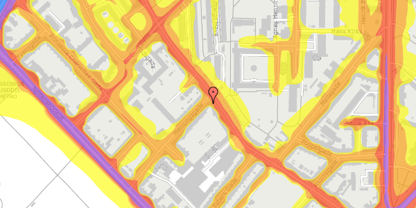 Trafikstøjkort på Meinungsgade 42, st. , 2200 København N