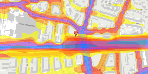 Trafikstøjkort på Mellemtoftevej 4, 2. tv, 2500 Valby