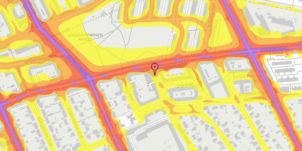 Trafikstøjkort på Messinavej 2, 1. a, 2300 København S