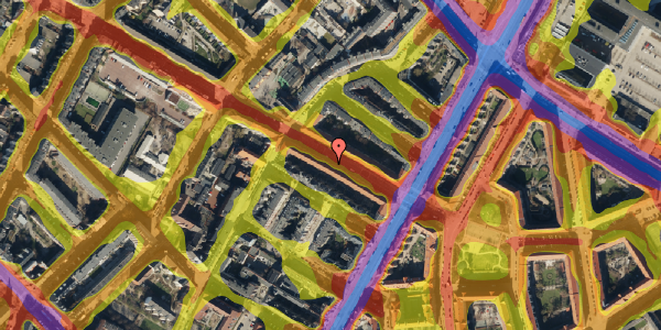 Trafikstøjkort på Mimersgade 11, 4. th, 2200 København N