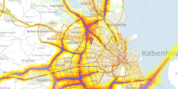 Trafikstøjkort på Mindstrupvej 10, 2700 Brønshøj