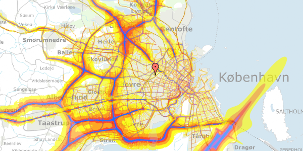 Trafikstøjkort på Morsøvej 55, 2720 Vanløse