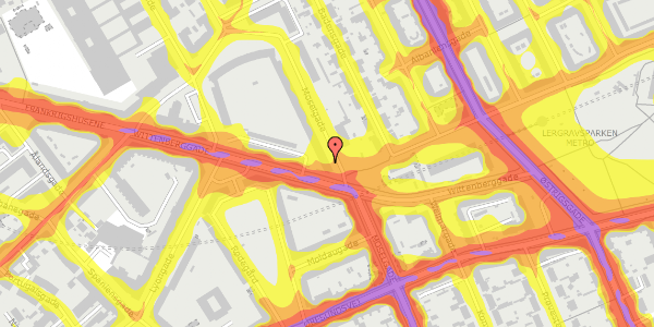 Trafikstøjkort på Moselgade 26, 4. mf, 2300 København S