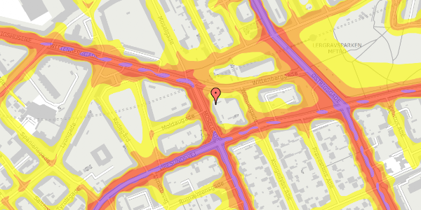 Trafikstøjkort på Moselgade 31, 1. th, 2300 København S