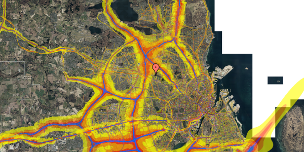 Trafikstøjkort på Muldager 34, st. tv, 2700 Brønshøj