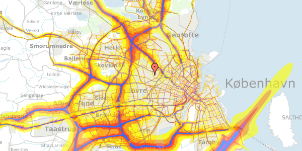 Trafikstøjkort på Mullerupvej 4A, st. , 2700 Brønshøj