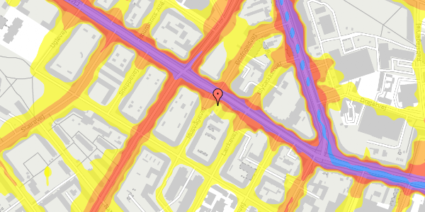 Trafikstøjkort på Musvågevej 1, 3. tv, 2400 København NV