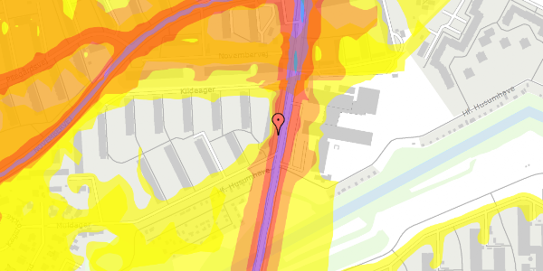 Trafikstøjkort på Mørkhøjvej 67, st. th, 2700 Brønshøj