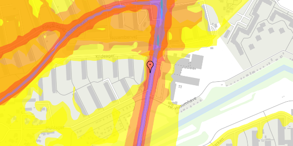 Trafikstøjkort på Mørkhøjvej 71, 1. th, 2700 Brønshøj