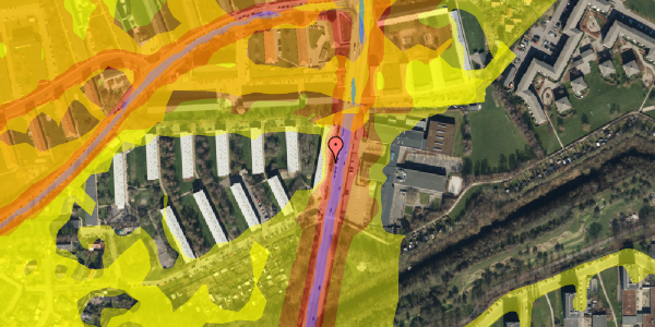 Trafikstøjkort på Mørkhøjvej 71, 2. th, 2700 Brønshøj