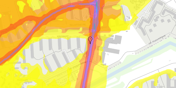 Trafikstøjkort på Mørkhøjvej 73, st. th, 2700 Brønshøj