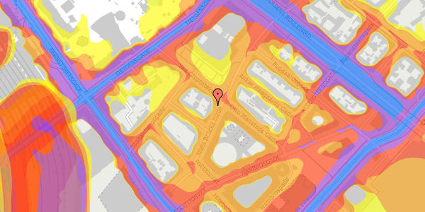 Trafikstøjkort på Niels Brocks Gade 4, 2. th, 1574 København V