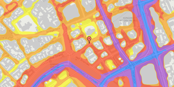 Trafikstøjkort på Nikolaj Plads 34, kl. 2, 1067 København K