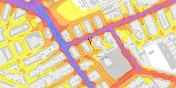 Trafikstøjkort på Nordlandsgade 12, st. tv, 2300 København S