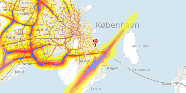 Trafikstøjkort på Nordmarksvej 3D, 2300 København S