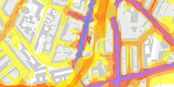 Trafikstøjkort på Nordre Fasanvej 220, 2. , 2200 København N