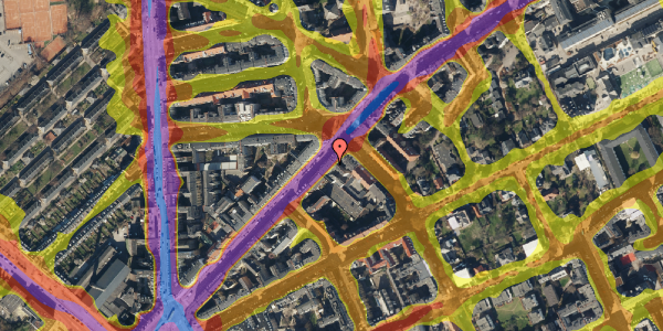 Trafikstøjkort på Nordre Frihavnsgade 26, st. 4, 2100 København Ø