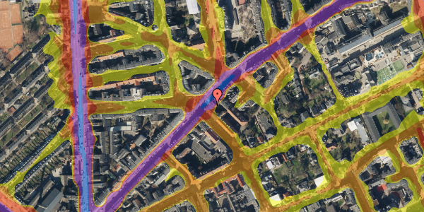 Trafikstøjkort på Nordre Frihavnsgade 30, st. 4, 2100 København Ø