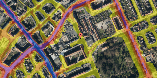 Trafikstøjkort på Nordre Røse Vej 2A, 3. tv, 2300 København S