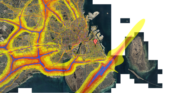 Trafikstøjkort på Nordre Røse Vej 5, 2. tv, 2300 København S