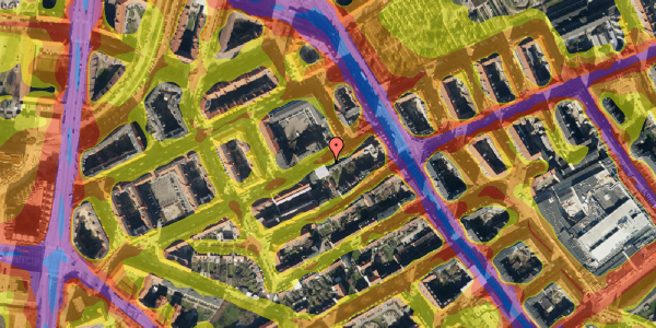 Trafikstøjkort på Norgesgade 5B, 4. th, 2300 København S