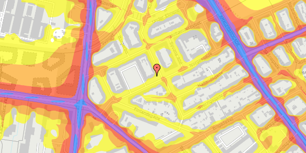 Trafikstøjkort på Norgesgade 24, 2. th, 2300 København S