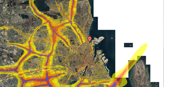 Trafikstøjkort på Nygårdsvej 5, kl. , 2100 København Ø