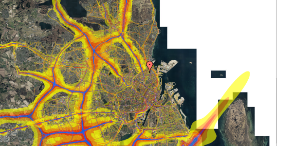 Trafikstøjkort på Nygårdsvej 57, st. tv, 2100 København Ø