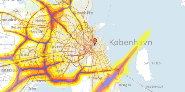 Trafikstøjkort på Nyhavn 31E, 1. , 1051 København K