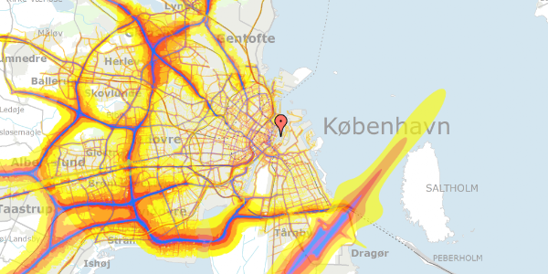 Trafikstøjkort på Nyhavn 31G, st. , 1051 København K