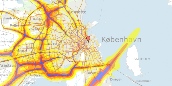 Trafikstøjkort på Nyhavn 43A, st. th, 1051 København K