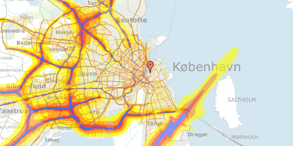 Trafikstøjkort på Nyhavn 45, kl. , 1051 København K