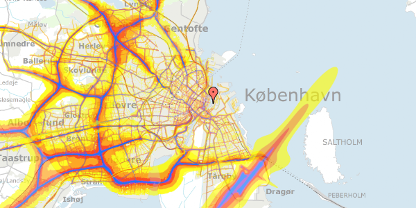 Trafikstøjkort på Nyhavn 49C, 1. , 1051 København K