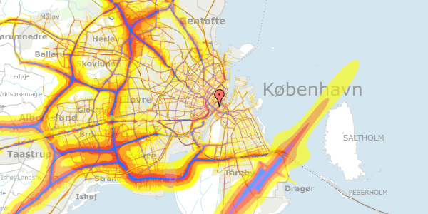 Trafikstøjkort på Ny Kongensgade 18, 3. th, 1557 København V