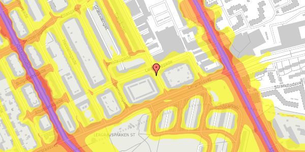 Trafikstøjkort på Nyrnberggade 48, 4. th, 2300 København S