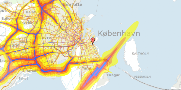 Trafikstøjkort på Nyrnberggade 51, 4. th, 2300 København S