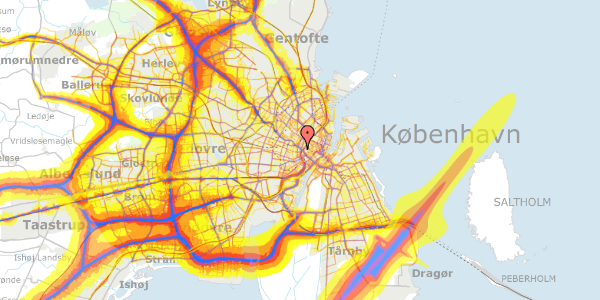 Trafikstøjkort på Nyropsgade 13, 6. tv, 1602 København V