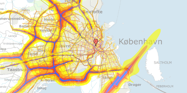 Trafikstøjkort på Nyropsgade 15, 5. th, 1602 København V