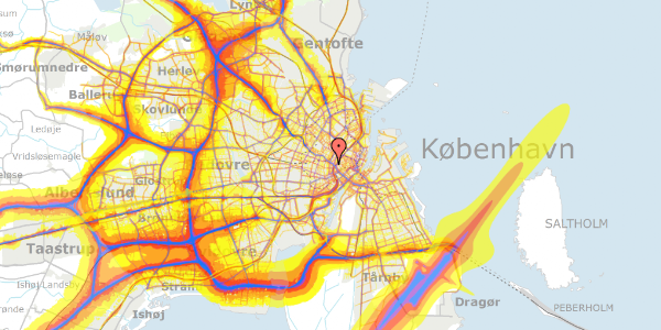 Trafikstøjkort på Nyropsgade 18Q, 1602 København V