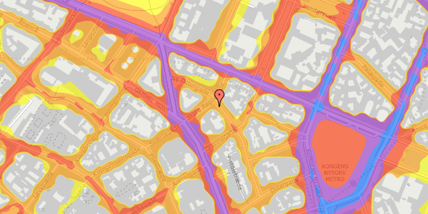 Trafikstøjkort på Ny Østergade 15, st. , 1101 København K