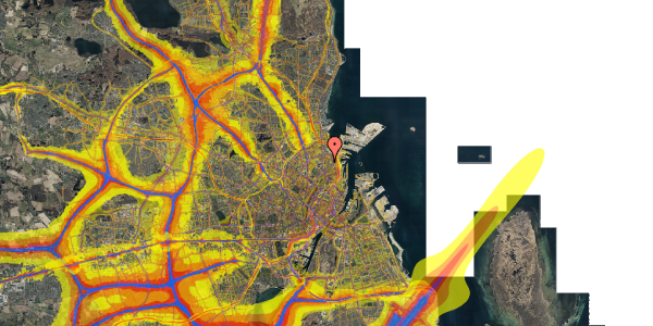 Trafikstøjkort på Nøjsomhedsvej 18, 4. tv, 2100 København Ø