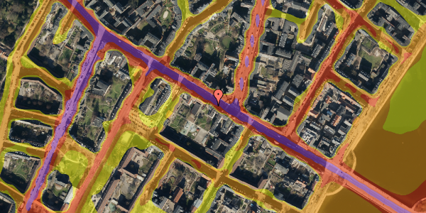 Trafikstøjkort på Nørrebrogade 31, st. tv, 2200 København N