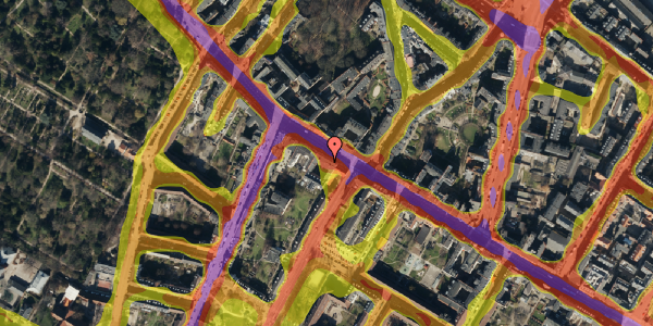 Trafikstøjkort på Nørrebrogade 49C, st. tv, 2200 København N