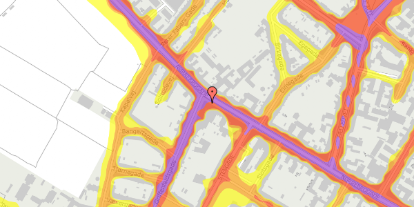 Trafikstøjkort på Nørrebrogade 53B, st. , 2200 København N