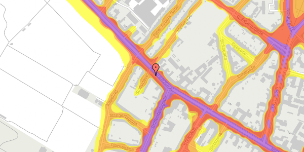 Trafikstøjkort på Nørrebrogade 59, st. , 2200 København N