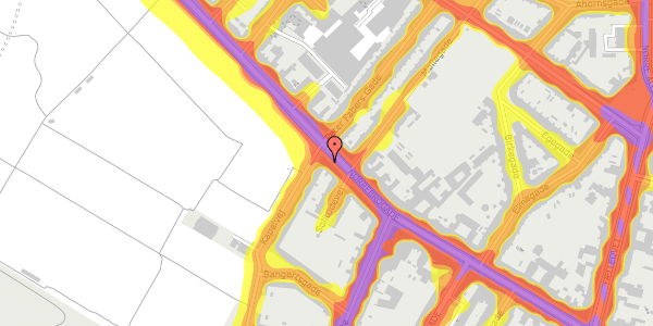 Trafikstøjkort på Nørrebrogade 63, st. 4, 2200 København N